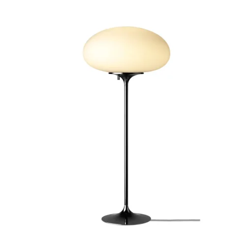 GUBI Stemlite Bordlampe Dámpbar Stor Sort Krom