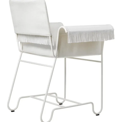 Gubi Tropique Spisebordsstol Med Frynser Hvid/Leslie 06