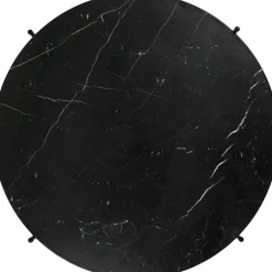 GUBI TS Sofabord RundtØ105 Sort/Sort Marquina Marmor