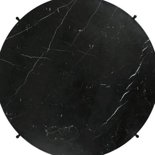 GUBI TS Sofabord RundtØ105 Sort/Sort Marquina Marmor
