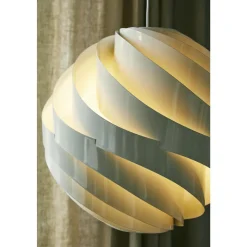 GUBI Turbo Pendel Blank Alabaster Hvid Stor