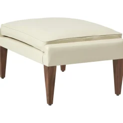 Gubi V11 Ottoman Amerikansk Valnød/Cream Láder