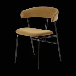 GUBI Violin Spisebordsstol Velvet 294 Grå Grøn