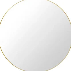 GUBI Wall Mirror RundtØ110 cm Poleret Messing