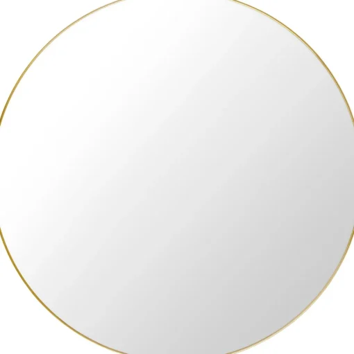 GUBI Wall Mirror RundtØ110 cm Poleret Messing