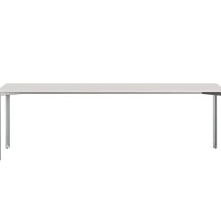 +Halle Grid Bord 80x240 Bomuld Hvid/Lysegrå