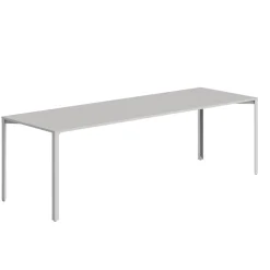 +Halle Grid Bord 80x240 Lysegrå