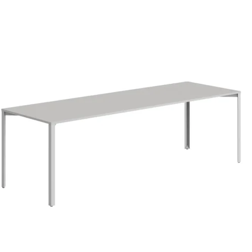 +Halle Grid Bord 80x240 Lysegrå