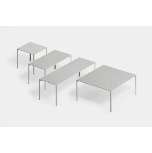 +Halle Grid Bord 80x240 Lysegrå