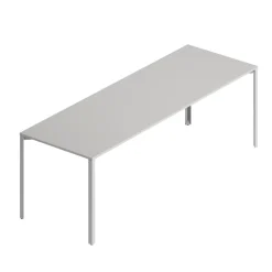 +Halle Grid Bord 80x240 Lysegrå