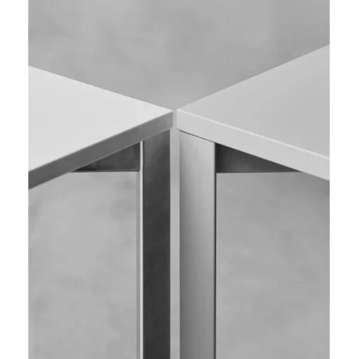 +Halle Grid Bord 80x160 Lysegrå/Blå Zink