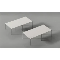 +Halle Grid Bord 80x160 Lysegrå/Blå Zink