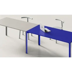 +Halle Grid Bord 80x160 Sort/Lysegrå