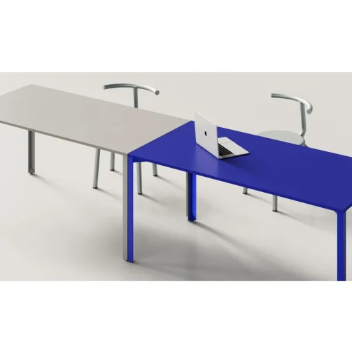 +Halle Grid Bord 80x160 Sort/Lysegrå