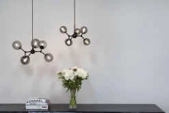 Halo Design Atom Chandelier Sort/Smoke