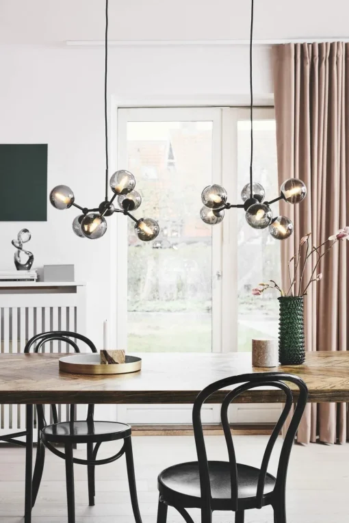 Halo Design Atom Chandelier Sort/Opal