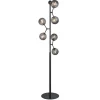 Halo Design Atom Gulvlampe Smoke/Sort