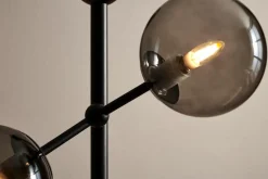Halo Design Atom Gulvlampe Smoke/Sort