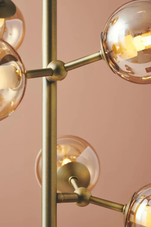 Halo Design Atom Gulvlampe Antik Messing