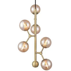 Halo Design Atom Vertical Pendel Antik Messing