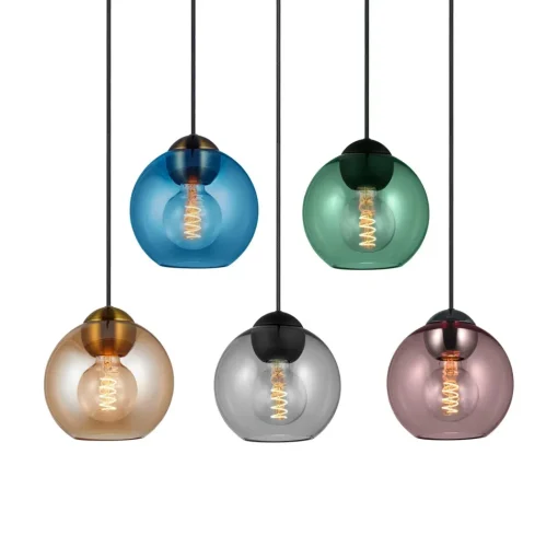 Halo Design Bubbles Pendel MiniØ14 Smoke