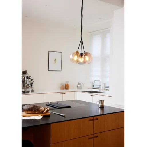 Halo Design Bubbles Pendel MiniØ14 Smoke