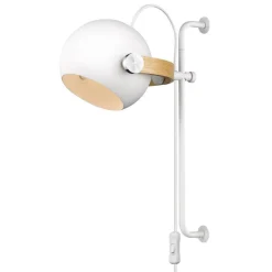 Halo Design D.C VáglampeØ18 Long Hvid/Eg