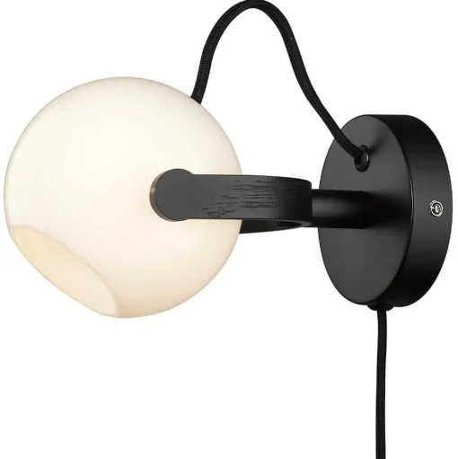 Halo Design D.C VáglampeØ12 Opal/Sort/Eg