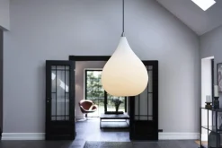 Halo Design Drops PendelØ38 Opal Glas / Aluminium