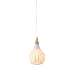 Halo Design Drops Textile PendelØ17 Hvid