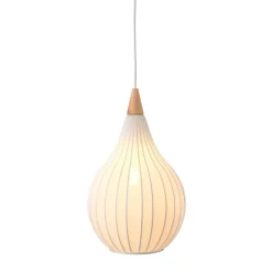 Halo Design Drops Textile PendelØ30 Hvid