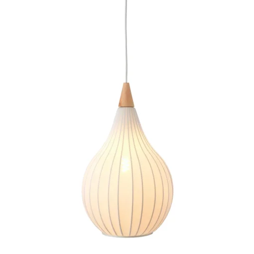 Halo Design Drops Textile PendelØ30 Hvid