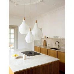 Halo Design Drops Textile PendelØ30 Hvid