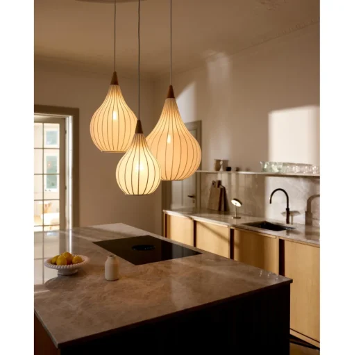 Halo Design Drops Textile PendelØ30 Hvid