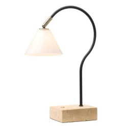 Halo Design Question Transportabel Lampe Sort/Antik Messing/Opal