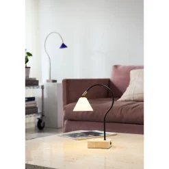 Halo Design Question Transportabel Lampe Sort/Antik Messing/Opal