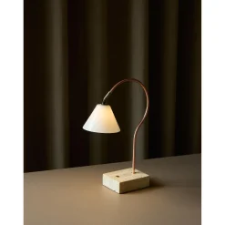 Halo Design Question Transportabel Lampe Sort/Antik Messing/Opal