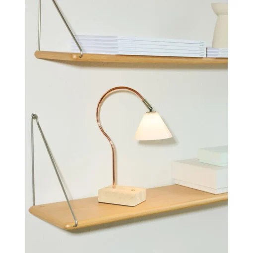 Halo Design Question Transportabel Lampe Sort/Antik Messing/Opal