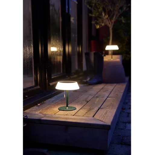 Halo Design Solar Transportabel Lampe Mørkegrøn