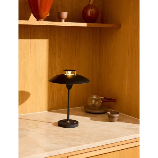 Halo Design Stepp 1-2-3 Transportabel Lampe Sort