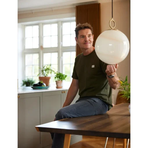 Halo Design Stockholm PendelØ25 Marble Green