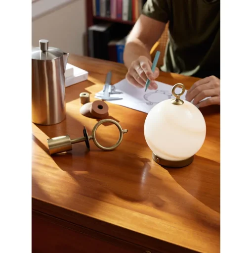 Halo Design Stockholm Transportabel Lampe Marble Brown/Antique