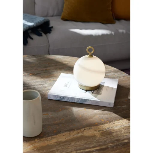 Halo Design Stockholm Transportabel Lampe Marble Brown/Antique