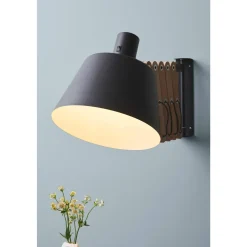 Halo Design Vintage Váglampe Sort/Valnød