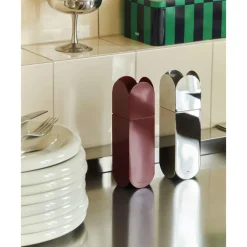 HAY Arcs Salt & Pepper Grinder Burgundy