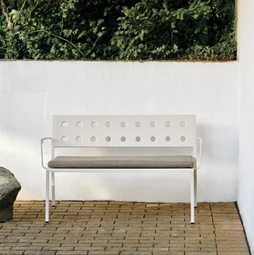 HAY Balcony Dining Bánk med Armlán Antracit