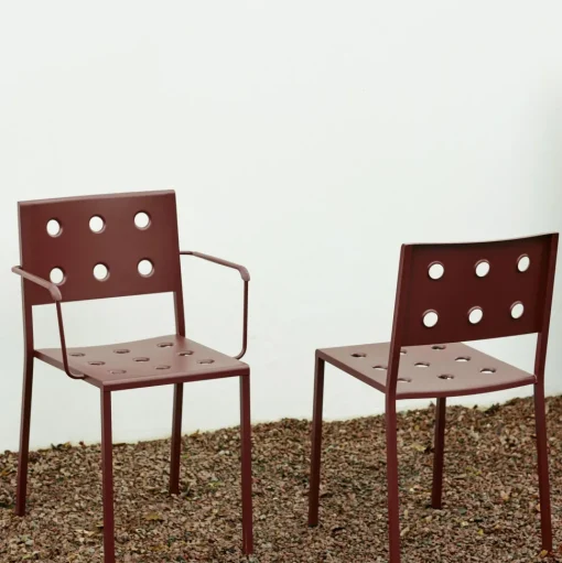 HAY Balcony Dining Stol med Armlán Antracit