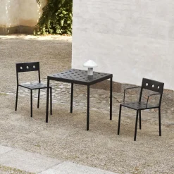 HAY Balcony Stol med Armlán Antracit