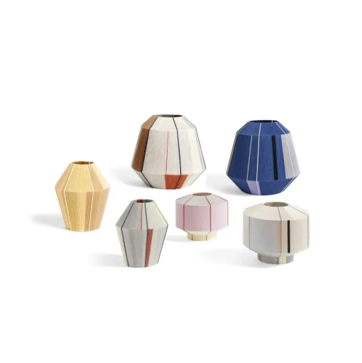HAY Bonbon 500 Skárm Til Bordlampe Blue Tones/Cream White