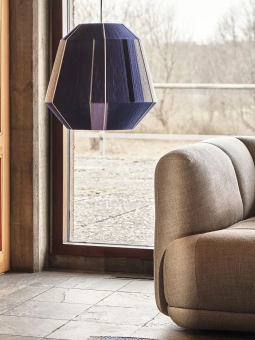 HAY Bonbon 500 Skárm Til Bordlampe Blue Tones/Cream White